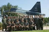 With a crew of CAP cadets attending orientation at Laughlin AFB.