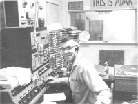 AFRS operator at ADAK Station, Aleutian Islands, 1968