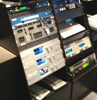 Linear Acoustic gear in the racks at NBC