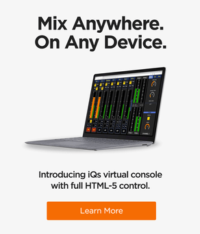 Axia iQs soft mixing console