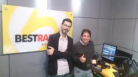 BestRadio Brasil Program Director David Jill with our Juan Punyed