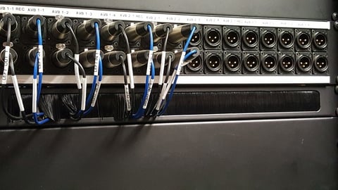 Completed Ethernet cable installation