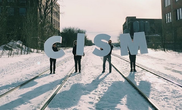 CISM staff having fun in winter