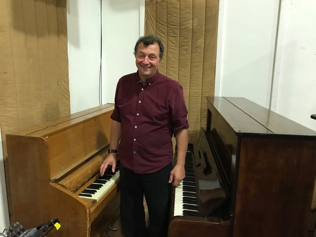 Frank at Abbey Road Studios in London