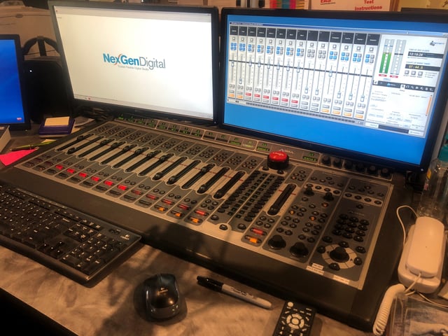 Element console at Barefoot Media Ministries