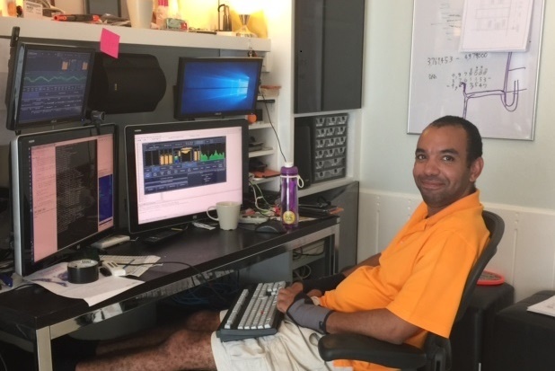 Leif in his home lab in Hua Hin, Thailand