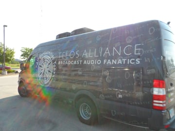It's nothing but sunshine and rainbows for Dave and Telos Alliance van on the Omnia Tour!
