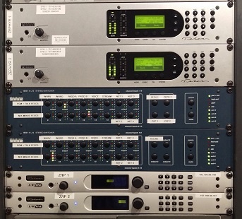 Telos Zephyrs & Z/IP ONEs in the rack