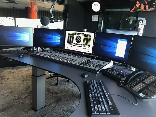 Axia Fusion console at KOFM 102.9