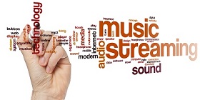 Streaming Audio word cloud