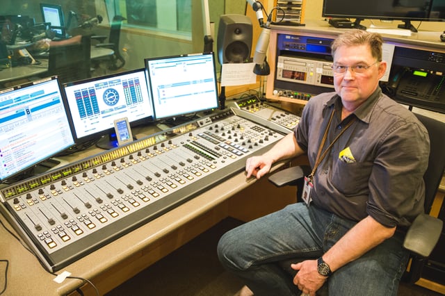 Bill with another Axia Fusion in one of the most-used studios at MPR