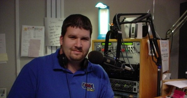 Joe Vilkie in the COOL 101.7 studio