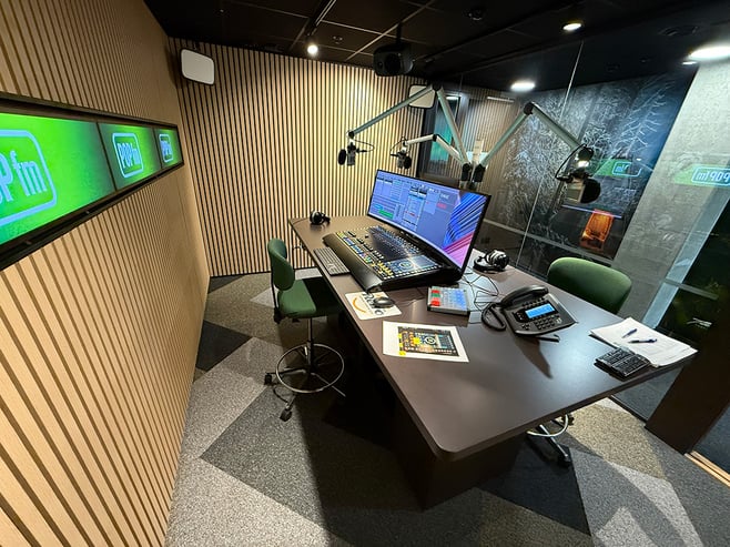 POPfm main on-air studio