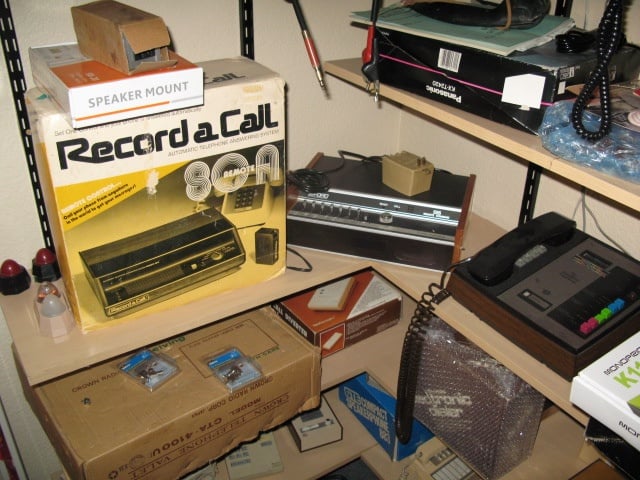 Vintage answering machines