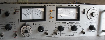 Vintage Audio: Ampex TU-40 Flutter Meter | Telos Alliance