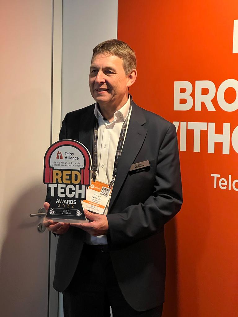 Axia iQs Virtual Broadcast Console won RedTech's Best in Show Award! | Telos Alliance