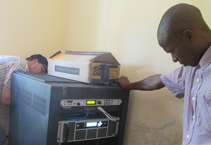 Ron & Arnold Kessi Ulinzi install a Z/IP ONE in Tanzania