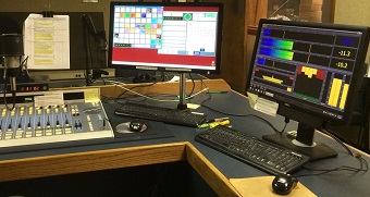 WBHM studio (Omnia.9 display on right)